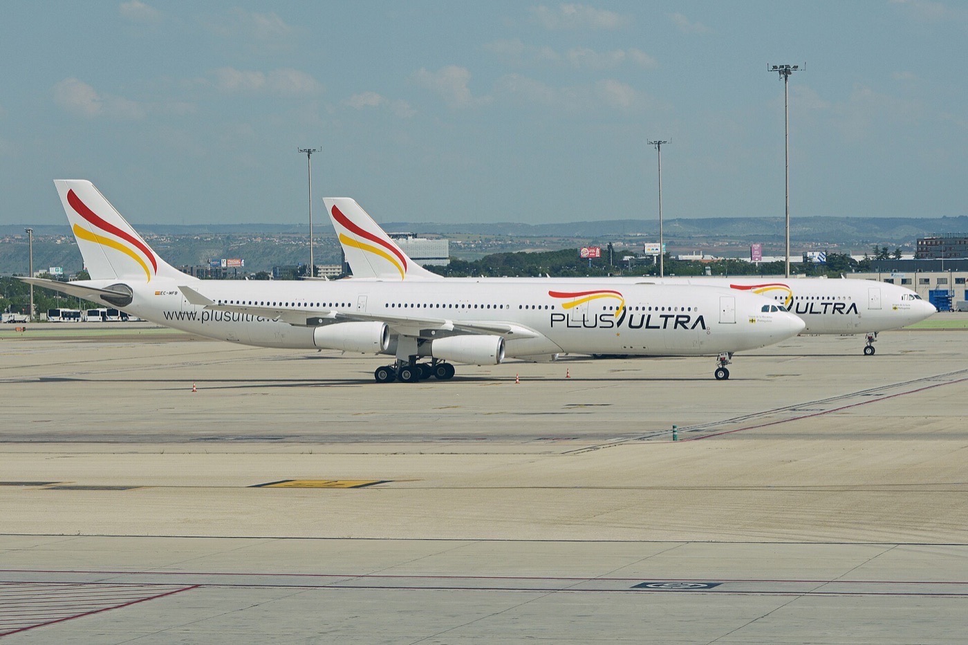 Avión Airbus A340 de Plus Ultra